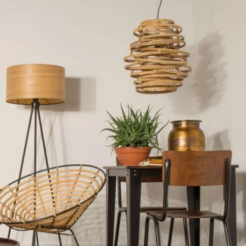 GHJUYIOL подвесной светильник с виноградной лозой чайная комната дзен ретро