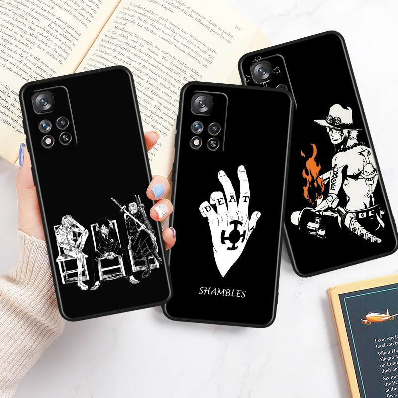 Аниме Зоро один кусок для Xiaomi Redmi 13C 12C 12 11A 10C 10X 9T 9C 9AT 8A 8 7A A3 A2 A1 Plus черный чехол