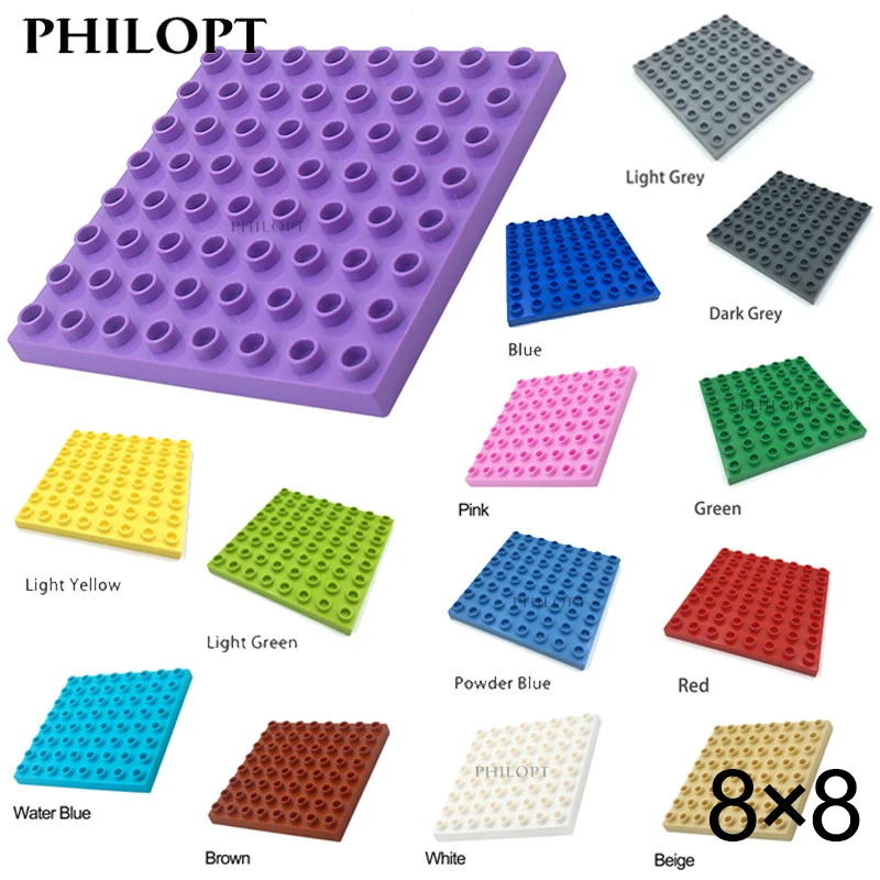 Кубики большого размера 8X8 детали для сборки совместимые с конструктором большая