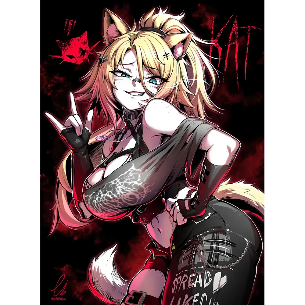 1 шт., крутые аниме, блондинка, украшение для комнаты для девочек, украшение для гостиной, спальни, наклейки для туалета, наклейки на стену