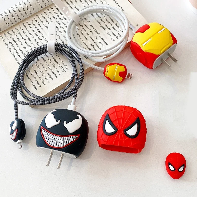 Защитный чехол для кабеля передачи данных Venoms The Last Dance IPhone18/20w Marvels Anime Spidermans Take A Bite