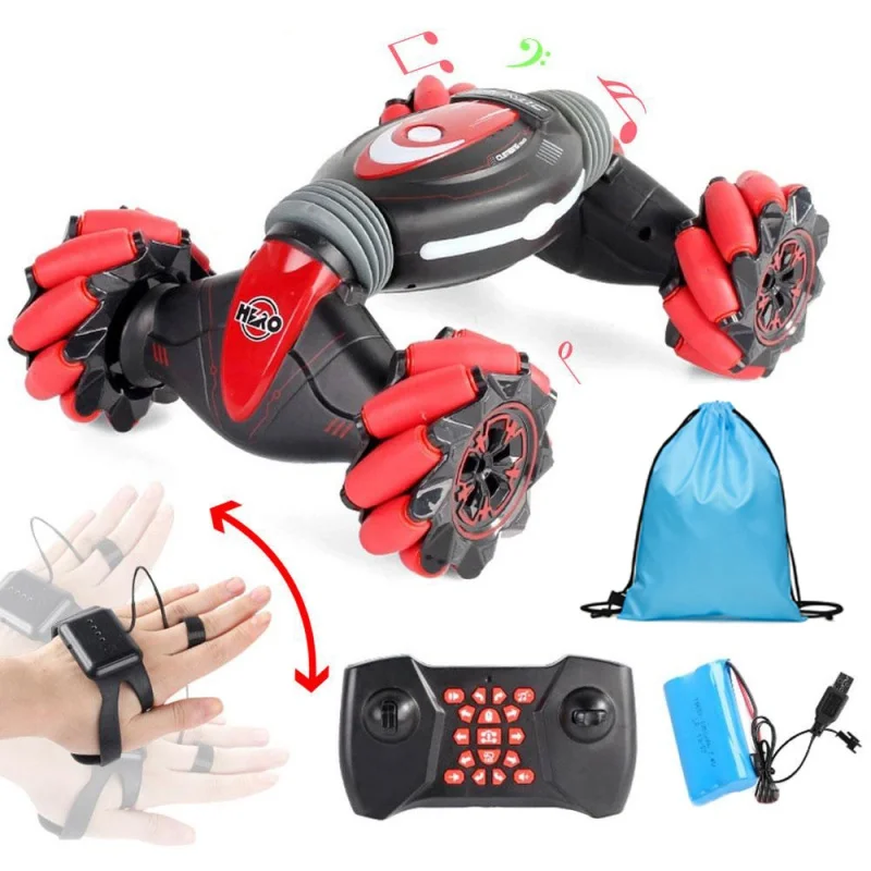 

RC 2,4 ghz 4wd ручные часы с дистанционным управлением, трансформирующий твист, датчик жеста, двойное вождение, подъем, трюки, игрушечный автомоби...