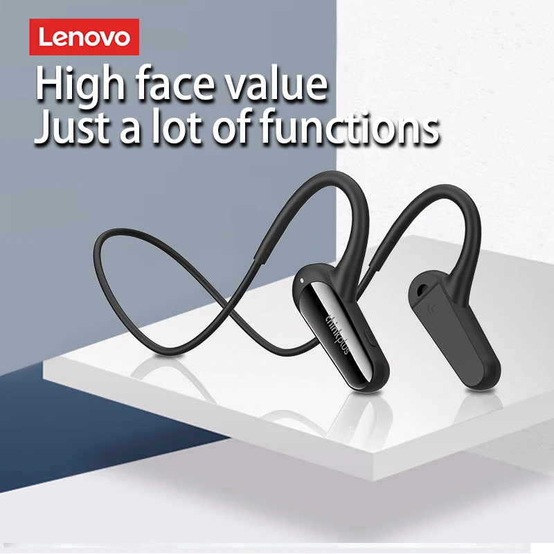 

Lenovo XE06 Air Conduction Bluetooth Wireless Earphone HIFI 9D Stereo Hanging Ear Headphones Long Battery Life Support AAC,SBC