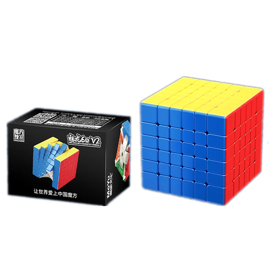 

Meilong 6x6 V2 Magnetic Version Magic Cube New Size 61mm Meilong 6x6 Professional Cubo Magico Puzzle Toy For Children Kids Gift