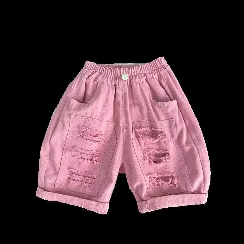 Джинсовые шорты для мальчиков штаны новая детская одежда детские летние