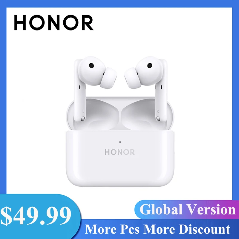 Наушники HONOR Earbuds 2 Lite глобальная версия TWS гарнитура с активным шумоподавлением