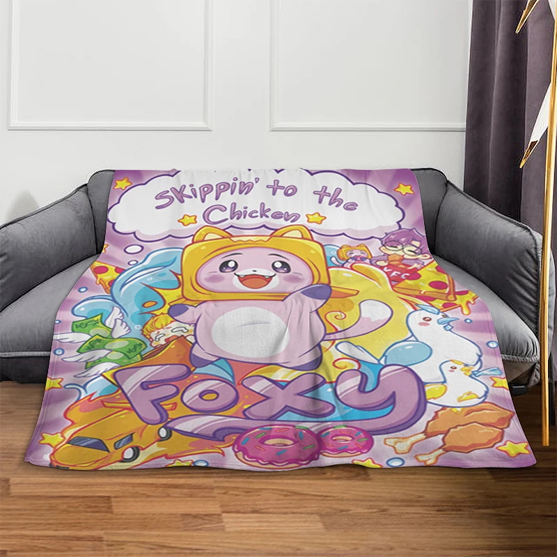 Пушистое мягкое одеяло A-Lankybox Boxy And Foxys постельное белье из микрофибры до колена