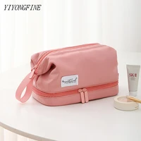2022 double layer cosmetic bag high capacity makeup bag women toiletries organizer waterproof female storage make up cases