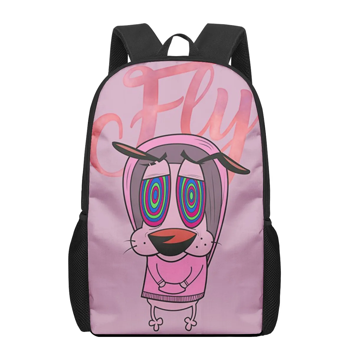 cartoon courage cowardly dog 3D Print School Bags for Boys Girls Primary Students Backpacks Kids Book Bag Satchel Back Pack
