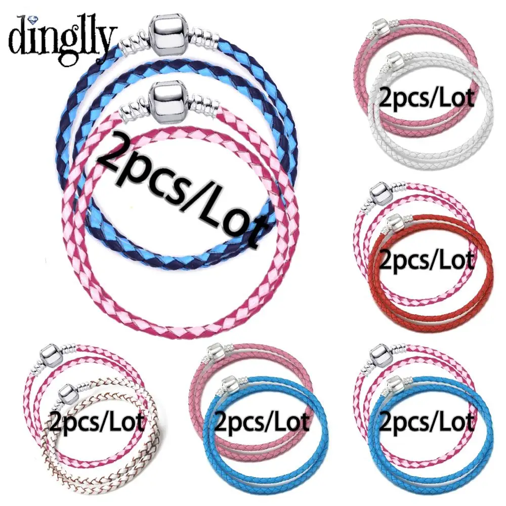 

Высококачественные браслеты из натуральной кожи DINGLLY 2 шт. для пары, подходят для самостоятельного изготовления браслетов ручной работы с б...