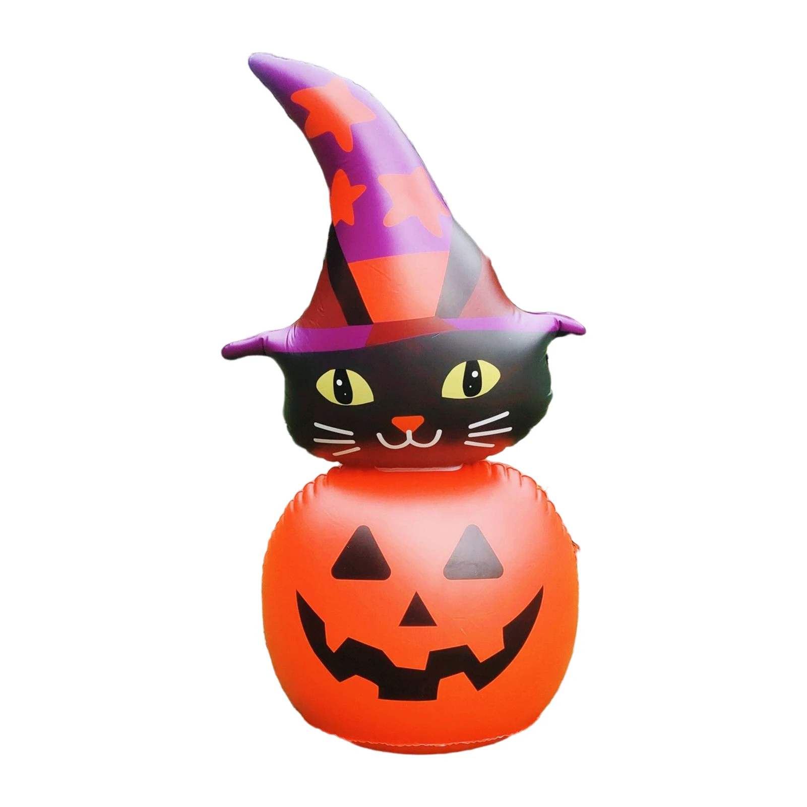 

Halloween Pumpkin Cat Inflatable Decoration Creative Spooky Pumpkin Cat Balloon for Halloween Party Gifts