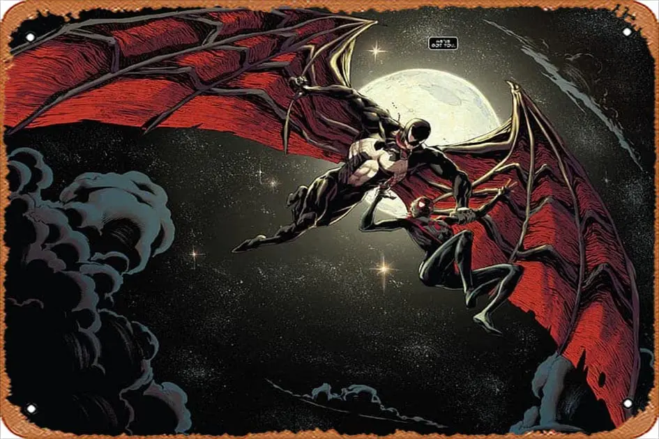 ASIOADWNA Веном Майлс Моралес комиксы HD забавная жестяная вывеска для бара паба