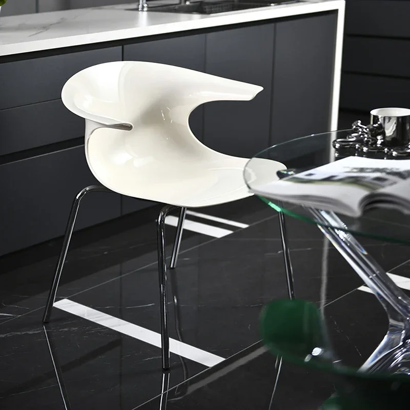 Мобильные столовые акцентные пластиковые стулья игровой обеденный уголок