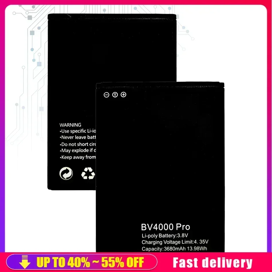 Аккумуляторы для мобильных телефонов большой емкости Blackview BV 4000 BV4000 Pro BV4000Pro MTK6580A