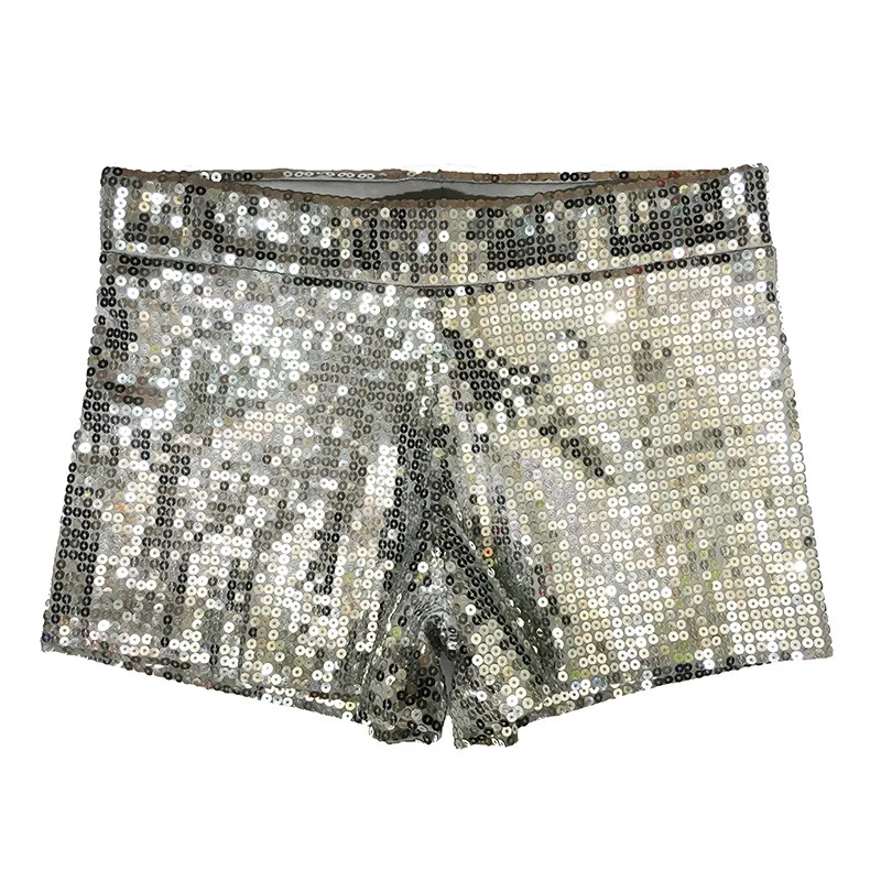 

Nightclub High Waist Sexy Sequined Shorts Dj Pole Dance Micro Shorts for Women шорти