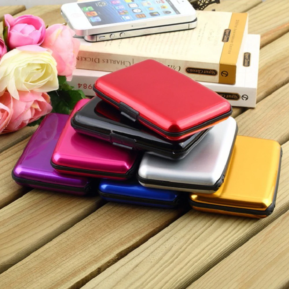Card Protect Credit Card ID Case Name Card Box Card Case Business Card Holder Multicolored Pocket Waterproof Classic Portable