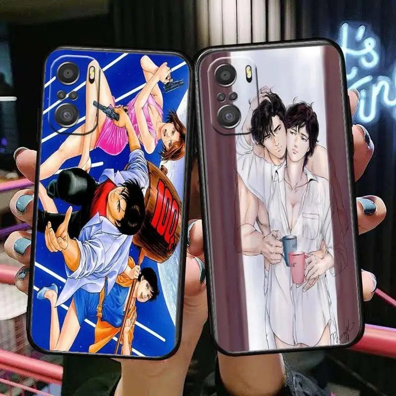 

For Xiaomi Redmi Note 10S 10 9T 9S 9 8T 8 7S 7 6 5A 5 Pro Max Phone Case Black Cover City Hunter