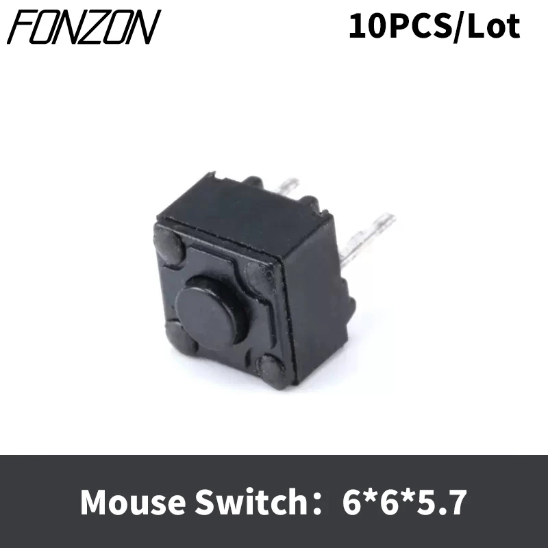 Квадратные микропереключатели для мыши Microsoft Black Dots