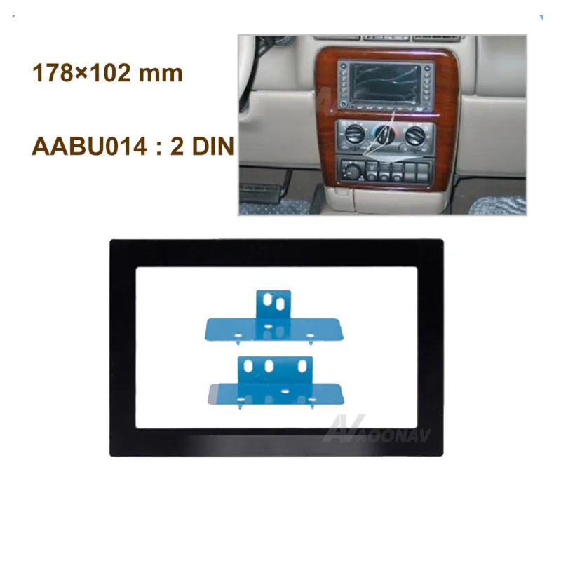

2Din Car Radio Audio Dashboard Frame Bezel Trim Kit Panel Dashboard 178*102mm Fit for Buick GL8 Regal 2004