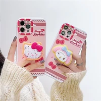 sanrio hello kitty my melody phone cases for iphone 13 12 11 pro max mini xr xs max 8 x 7 se 2022 female girls cover