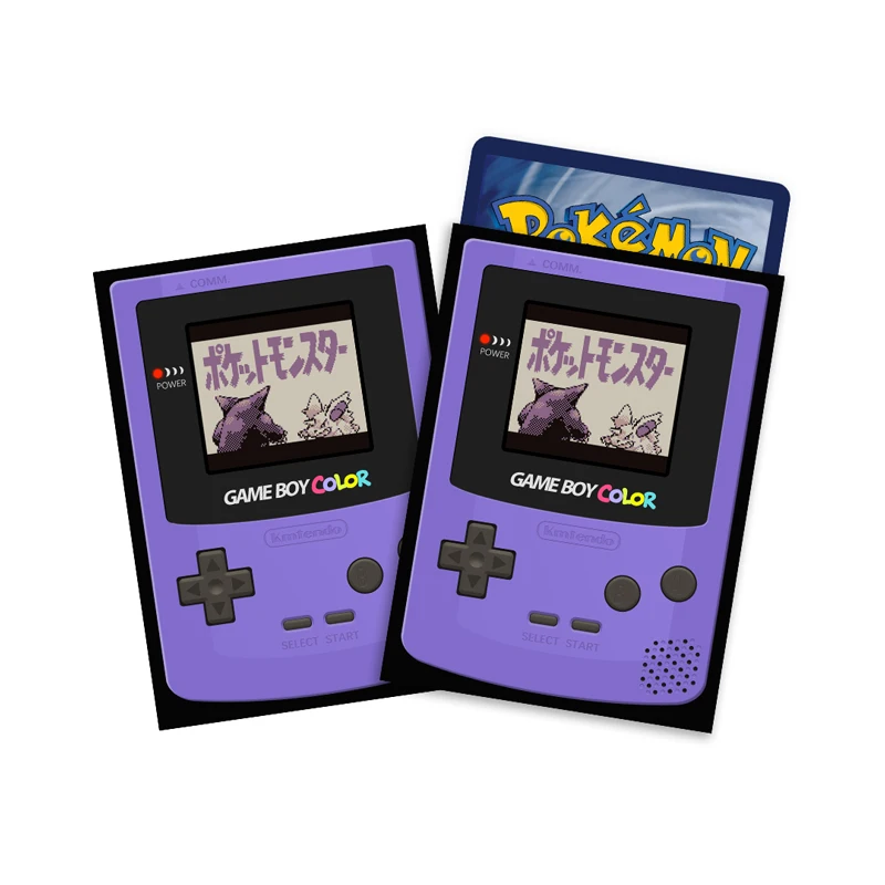 Фото 65 шт./компл. аниме игра PTCG Kawaii Pixel Card Sleeve GameBoy Color Series Rocket Pikachu Charizard Gengar коллекционные предметы подарочная игрушка №5