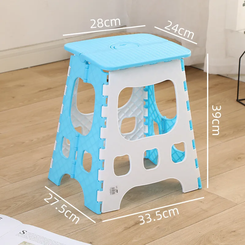 0466 Складной табурет портативный уличный пластиковый для рыбалки скамейка