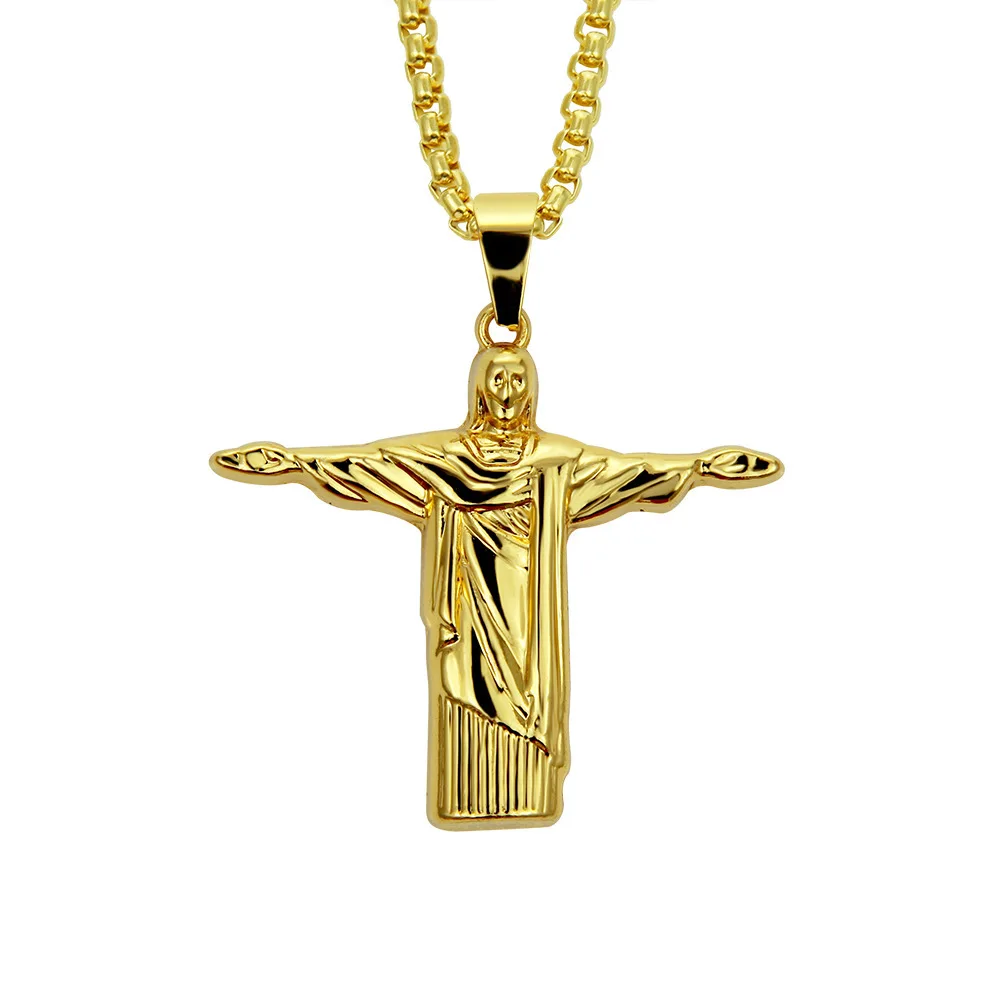 Retro Jewelry Pendant Necklace Hip-hop Personality Male Accessories Foreign Trade Manufacturers Supply Wholesale