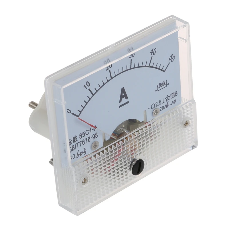 

GTBL 2X 85C1 DC 0-50A Rectangle Analog Panel Ammeter Gauge