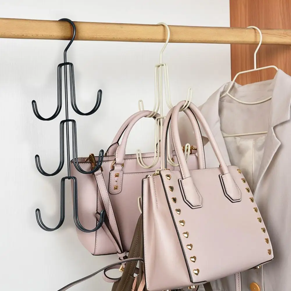 

Layers Three Multifunctional Space-saving Handbag Hanger Space-saving Load-bearing Organizer Hook Closet Strong