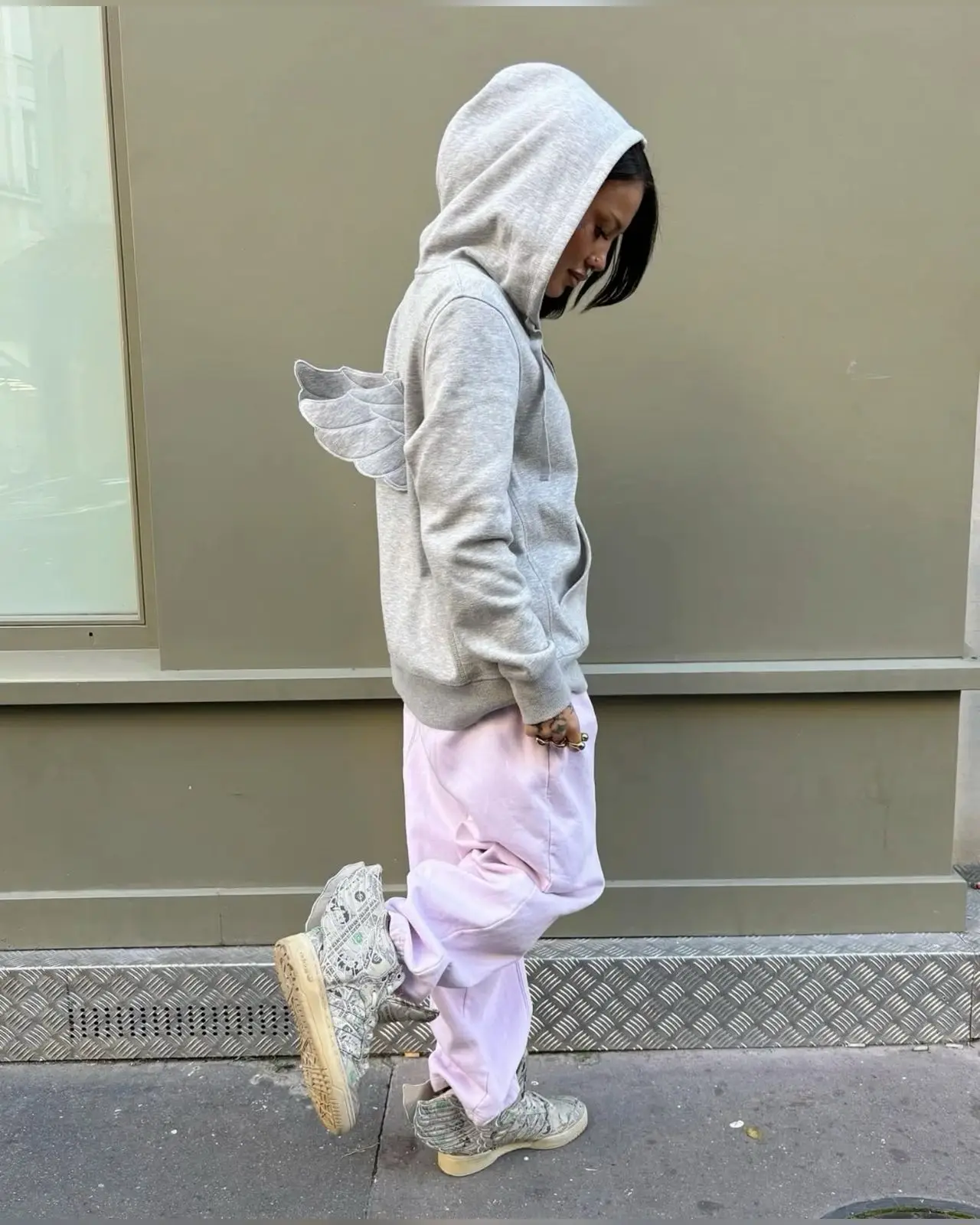 Фото Худи на молнии с 3D-вышивкой в стиле Harajuku Y2K Millennium Streetwear, женская толстовка с крыльями, уличная мода, женская одежда в стиле ретро №1