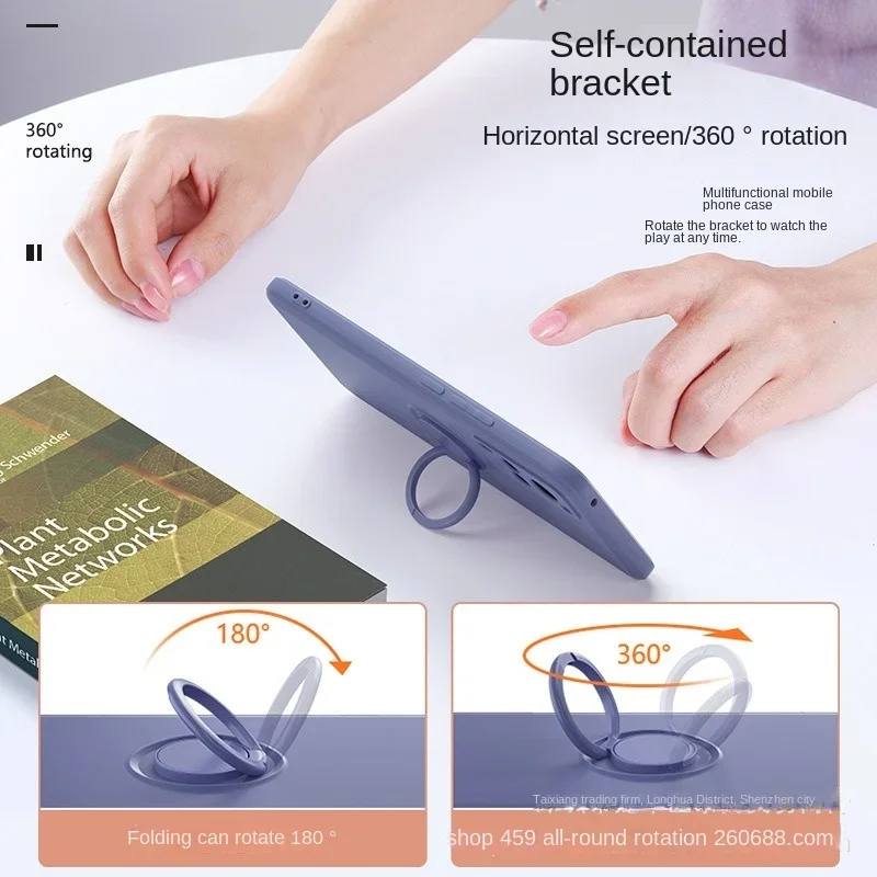 Магнитный силиконовый чехол для Samsung Galaxy S24 Ultra S23 S22 Plus A05 A05S A15 A14 A54 A34 A24 с кольцом