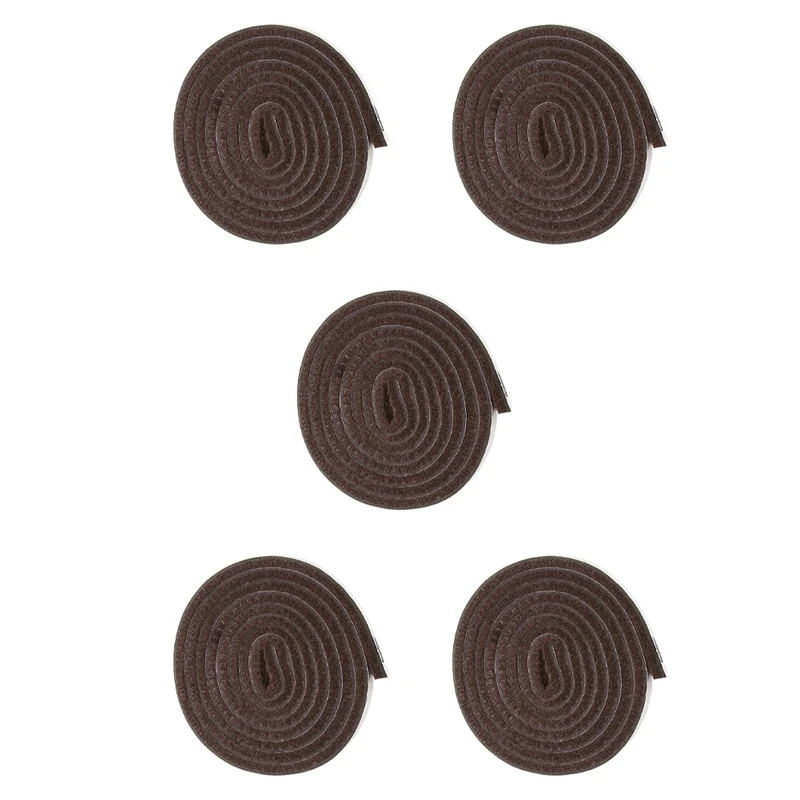 

HOT SALE 5X Self-Stick Heavy Duty Felt Strip Roll For Hard Surfaces (1/2 Inch X 60 Inch), Brown