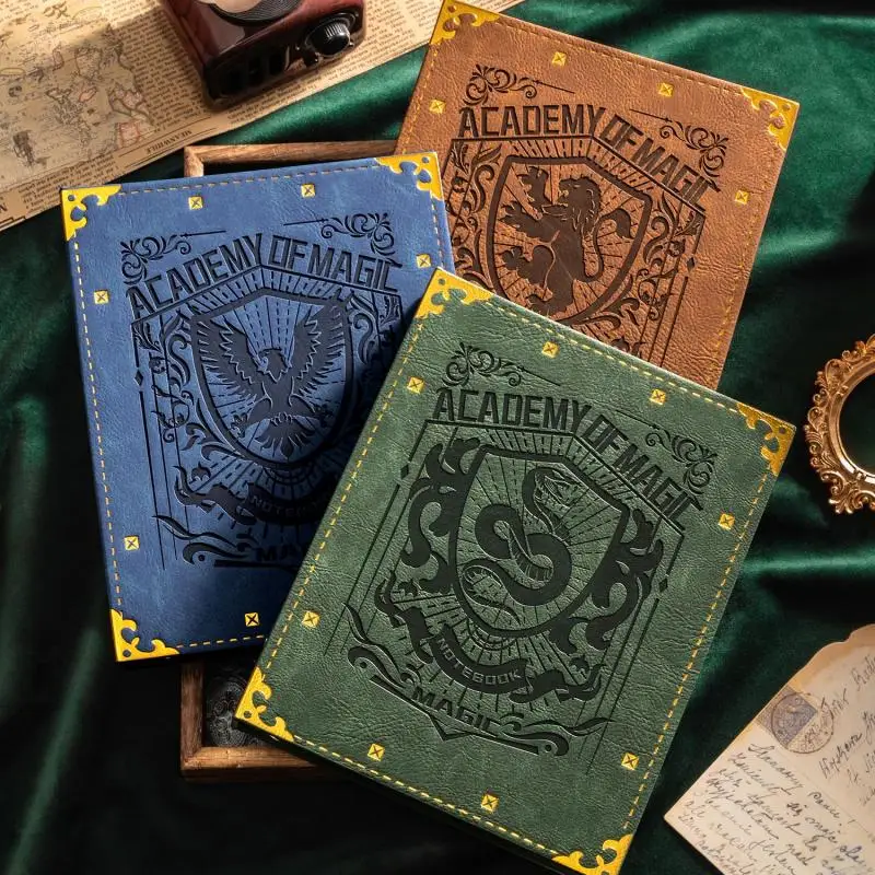 Kawaii Гарри Поттер блокнот для скрапбукинга волшебный с вкладышами кожаная книга