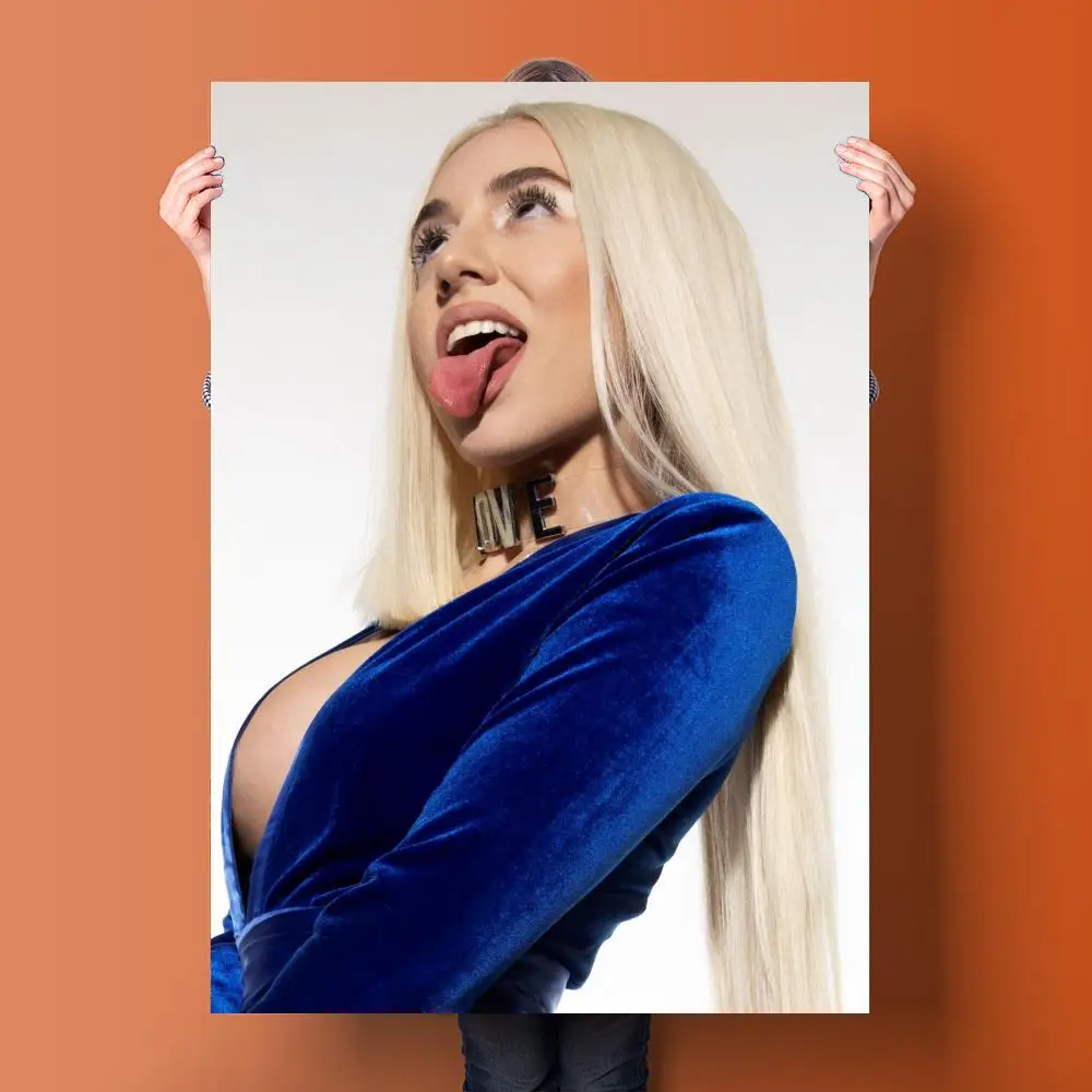 Постеры на холсте с изображением поп-музыки Singer Ava Max 24x36