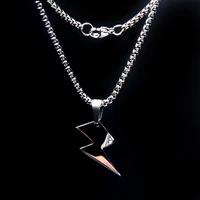 xhn lightning pendant necklace chain 304 stainless steel necklace for women men party ornament jewelry gift