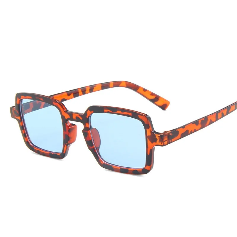 

Fashion Leopard Sunglasses Women Small Rectangle Brown Lens Female Eyeglasses Men Cat Eye Sun Shades Vintage Outdoor Oculos De