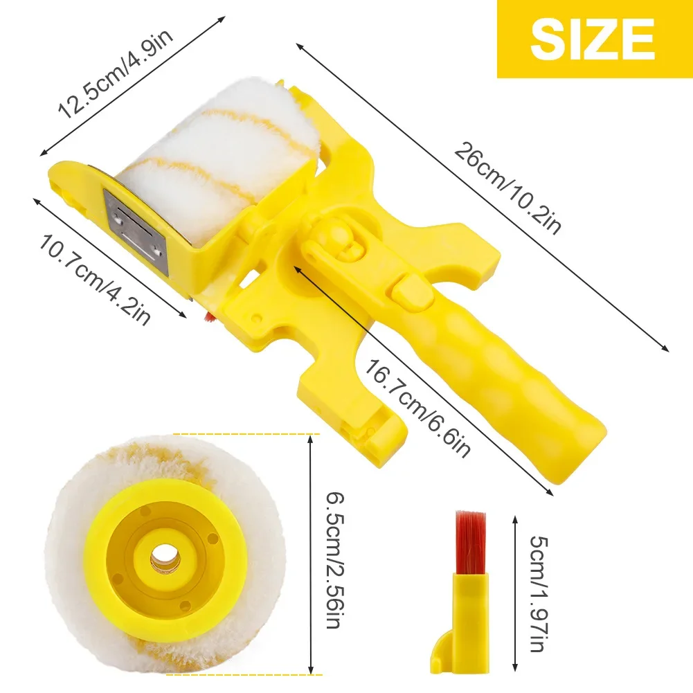 Чистый ролик для покраски кисть ручной с роликом и щеткой окон дома комнаты стен