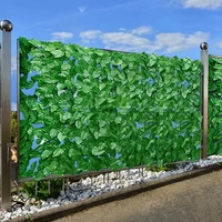 artificial leaves garden privacy fence backyard grass wall landscaping ivy fake green plants leaf decoration simulation decor