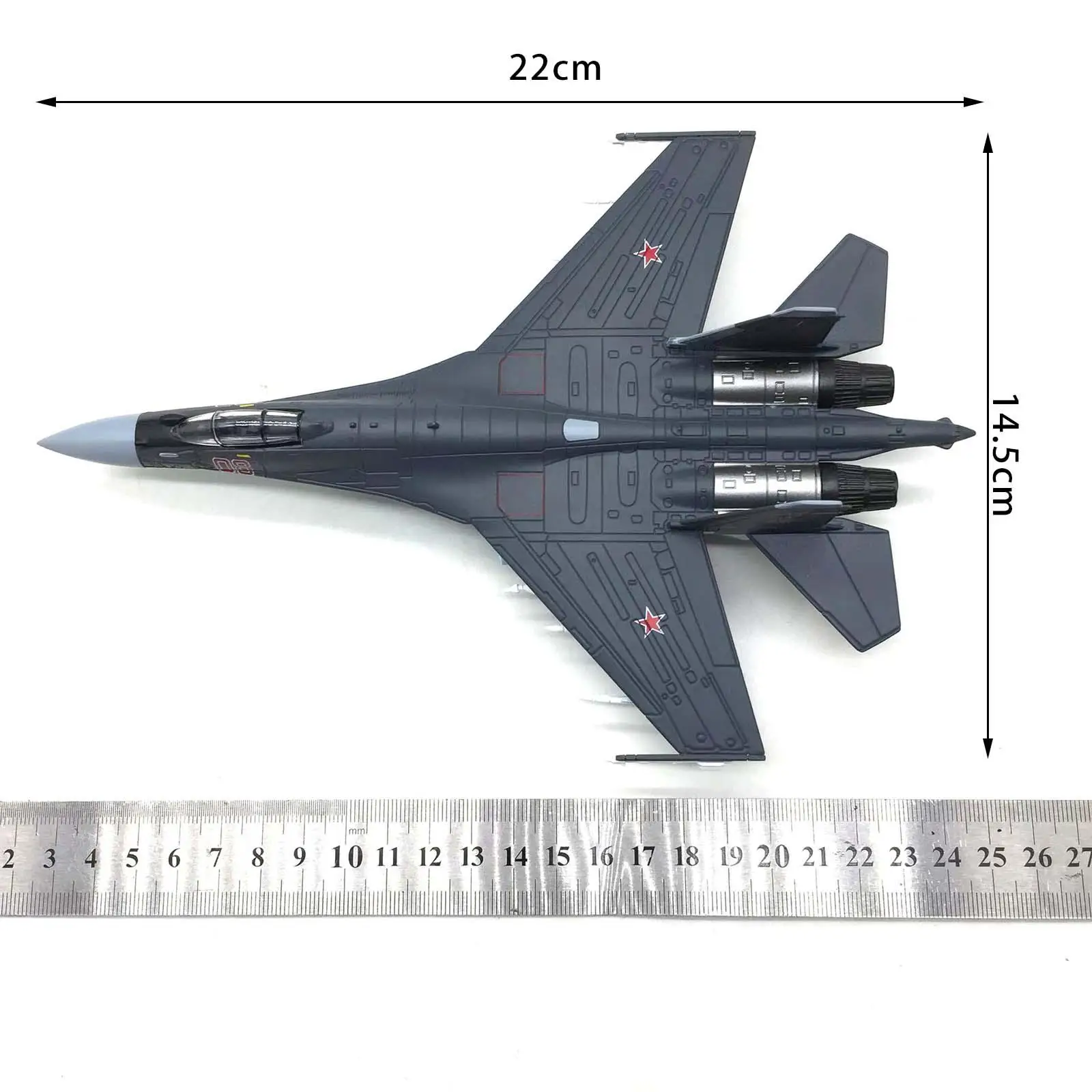 Alloy Russian Plane Model SU-35 Diecast Plane Collectables Ornaments Fighter Model for Desktop Office Gifts