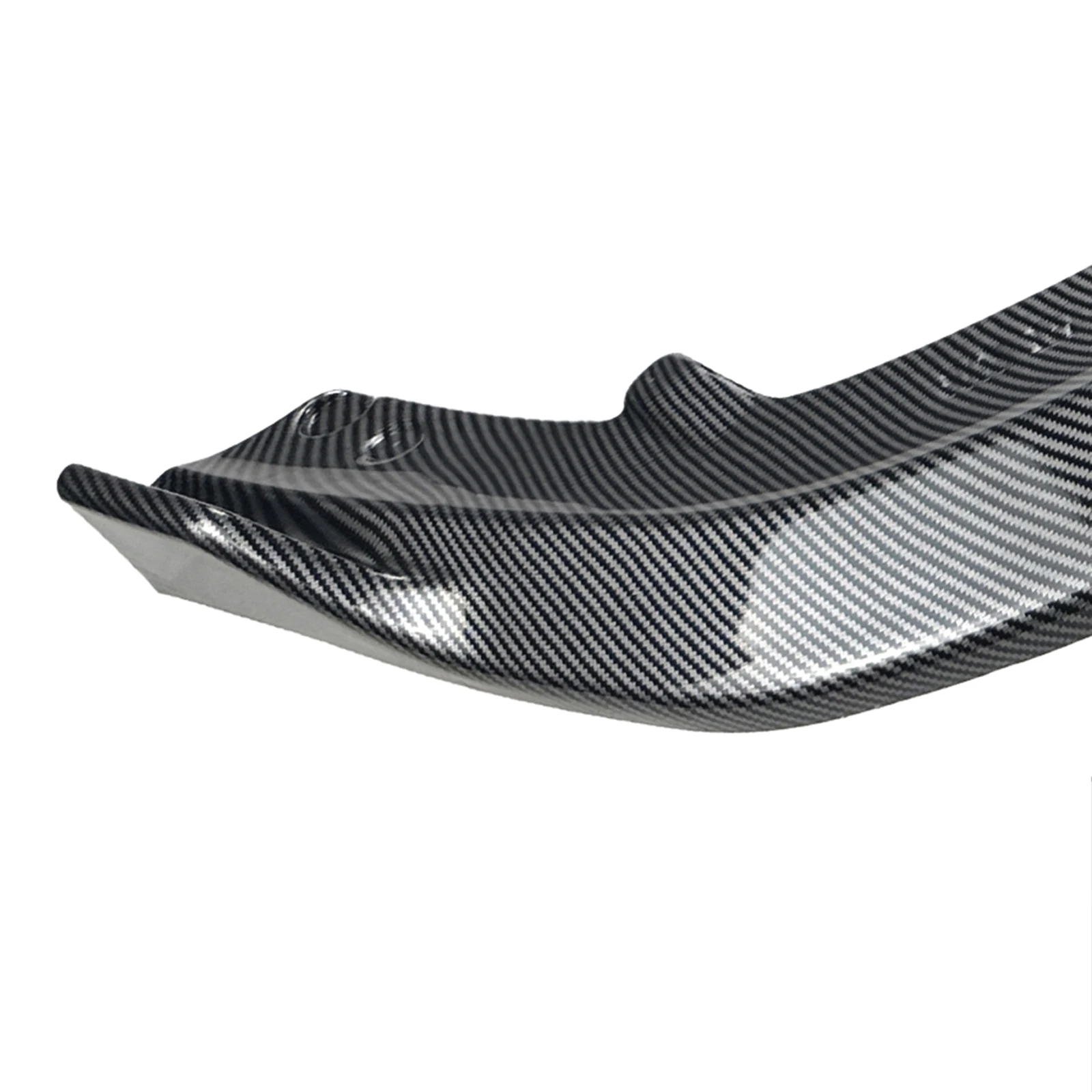 Фото Для BMW 6 серии GT G32 LCI M Sport 2021-2026: Передний бампер, спойлер-накладка, глянцевый черный/под карбон, нижний сплиттер-дефлектор №4