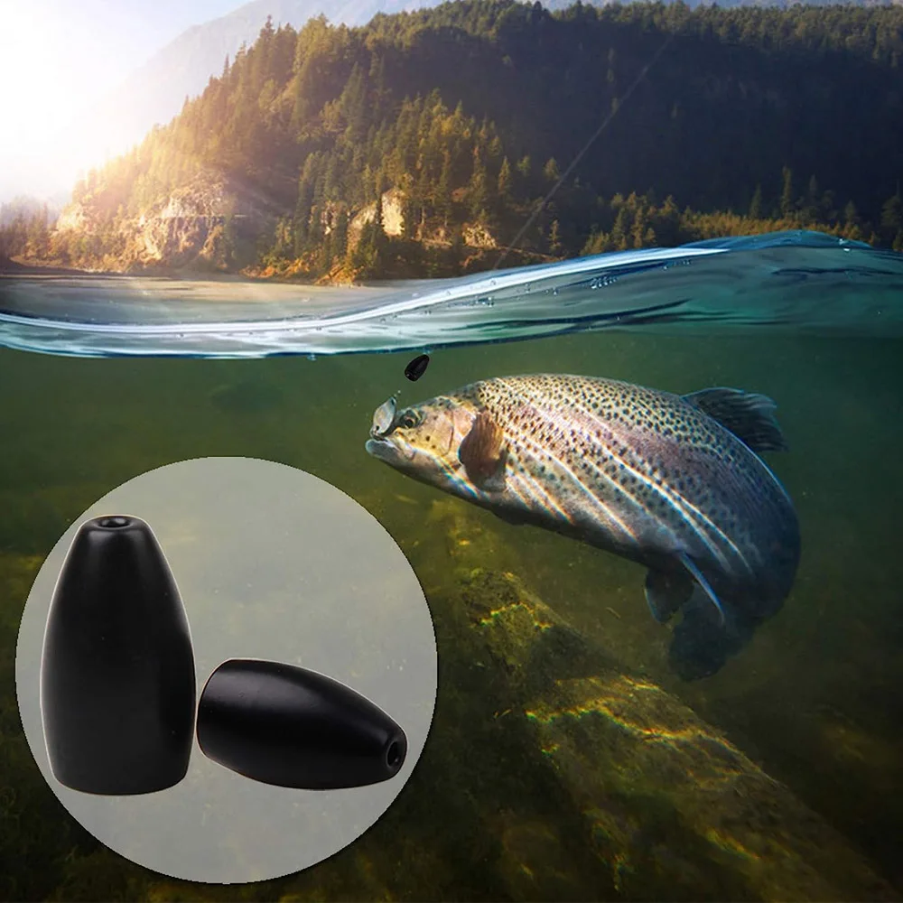 Вольфрамовые рыболовные грузики грузила джиг-Крючок для червя окуня форели