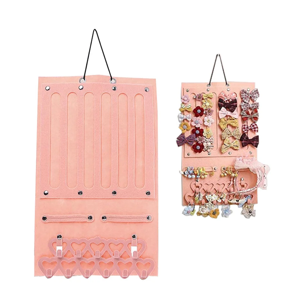Hair Bows Organizer Large Capacity Headband Holder Wall Hanging Hair Clip Storage Hanger Space Saving Hair Girls Room Wall Decor