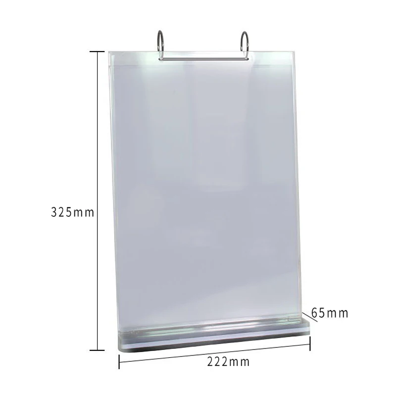 A4 Multi-Page Flip Display Card Label Display Stand Detachable Label Business Menu Holder