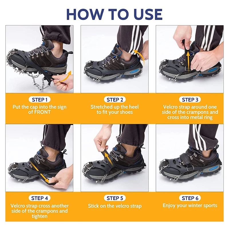 Кошки ледяные шипы тяговые снежные захваты для ботинок обуви женщин и мужчин