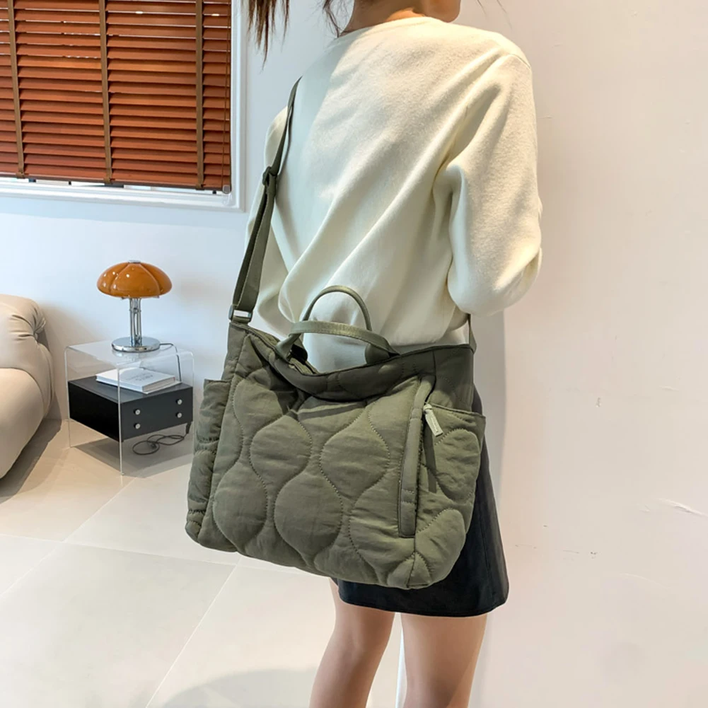 

Женская сумка через плечо, вместительная сумочка-тоут, легкая сумка с ручками и регулируемым ремешком, Повседневная дорожная сумка
