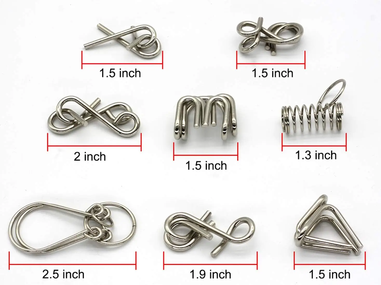 24 шт./набор металлические головоломки