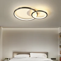 modern led ceiling lamp remote control for bedroom living room dining room kitchen round ring simple design chandelier light
