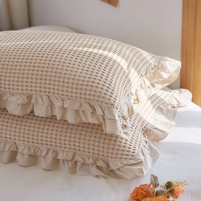 

Solid Color 60x80cm Cotton Pillowcases Rectangle 2pcs/Lot Pillow Cover Household Textile Soft for Home Bedroom