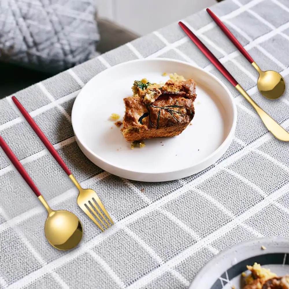 

Набор столовой посуды из нержавеющей стали черного золота