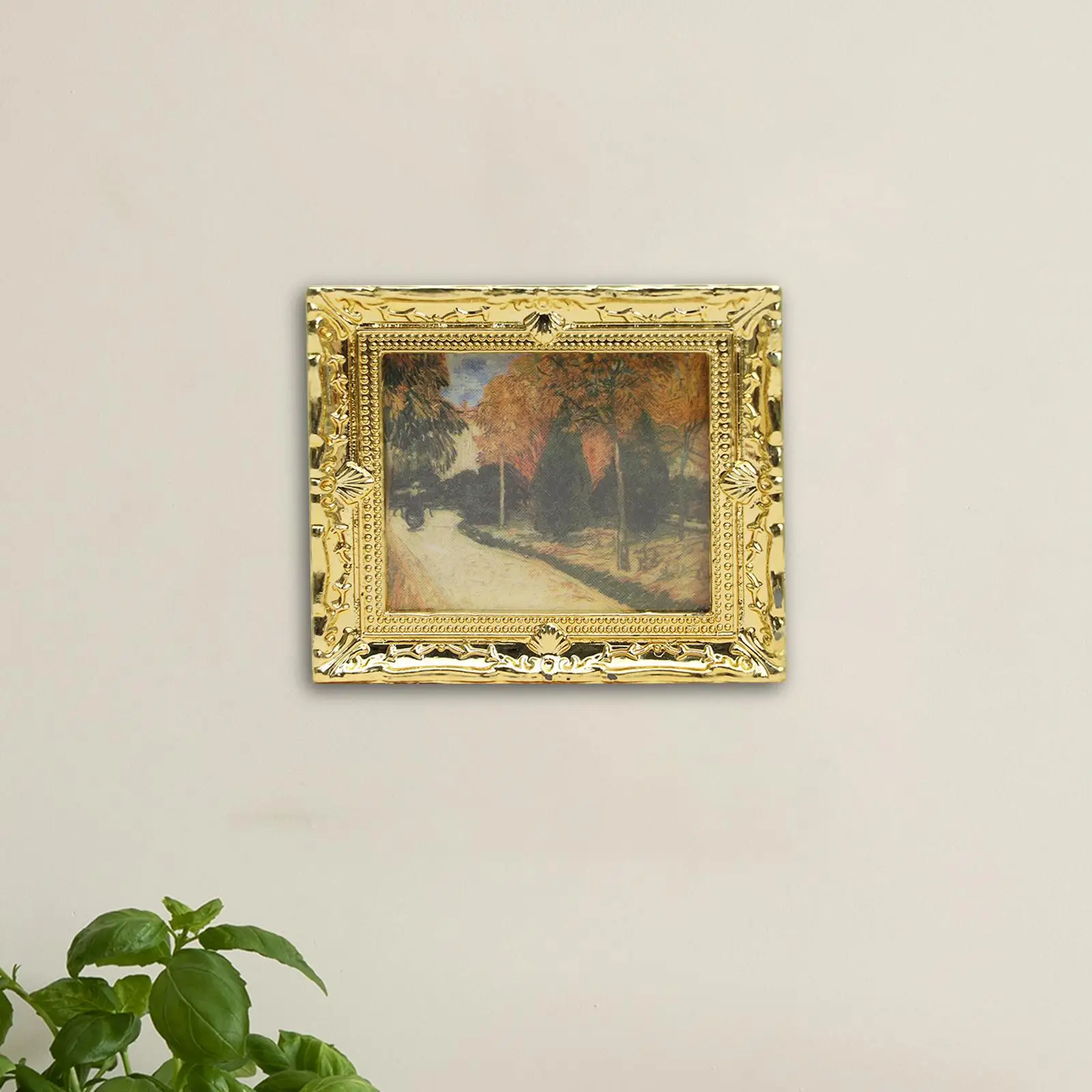 

Масштаб 1:12 миниатюрная фоторамка для кукольного домика украшение Винтажный стиль